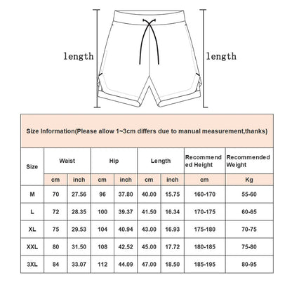 Mens 2 In 1 Gym/Running and Compression Shorts